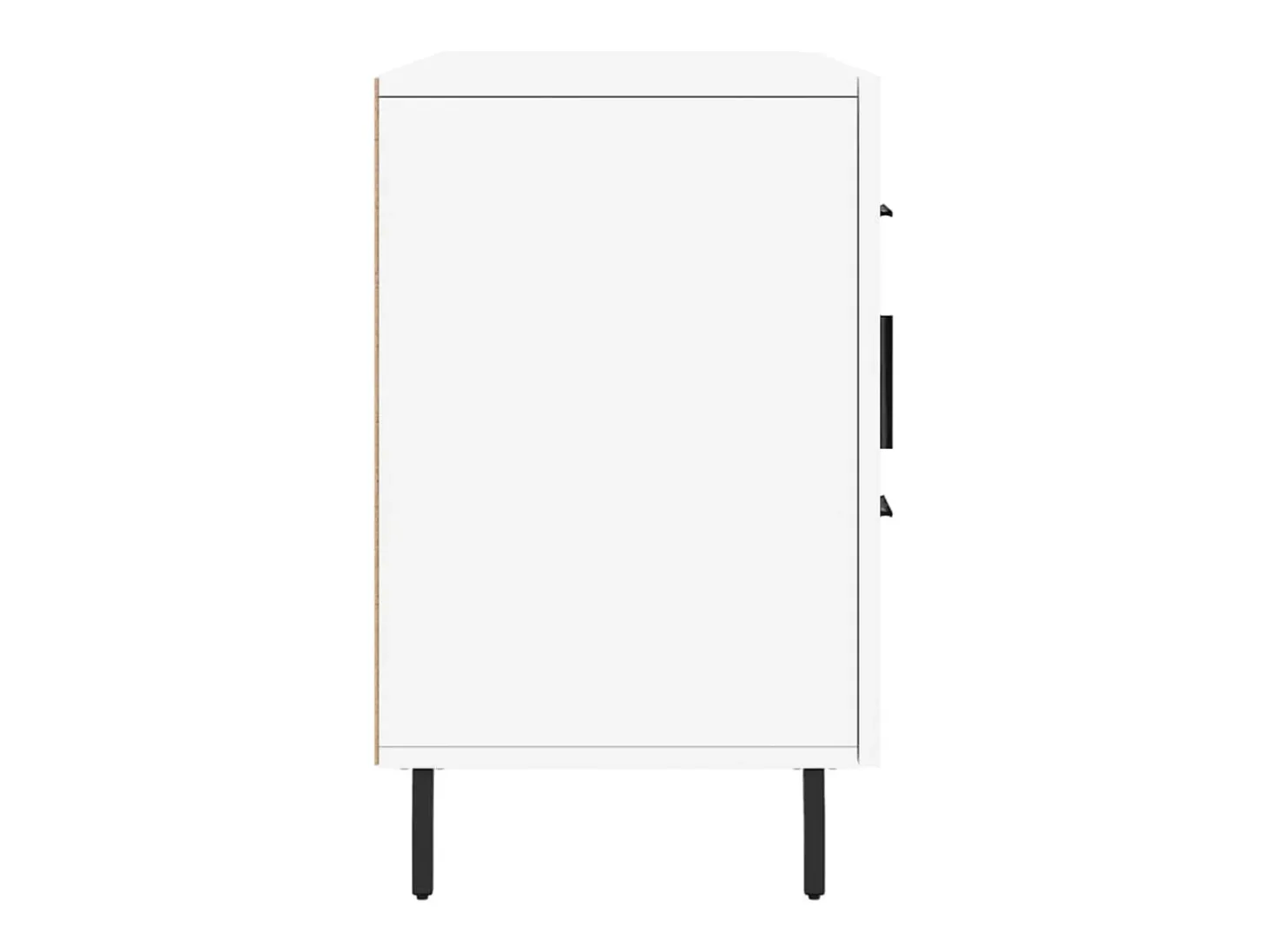 Aparador de madera de ingeniería blanco 100x36x60 cm