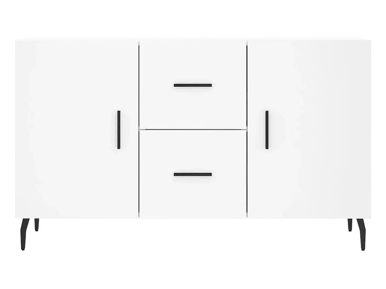 Aparador de madera de ingeniería blanco 100x36x60 cm