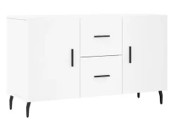 Aparador de madera de ingeniería blanco 100x36x60 cm