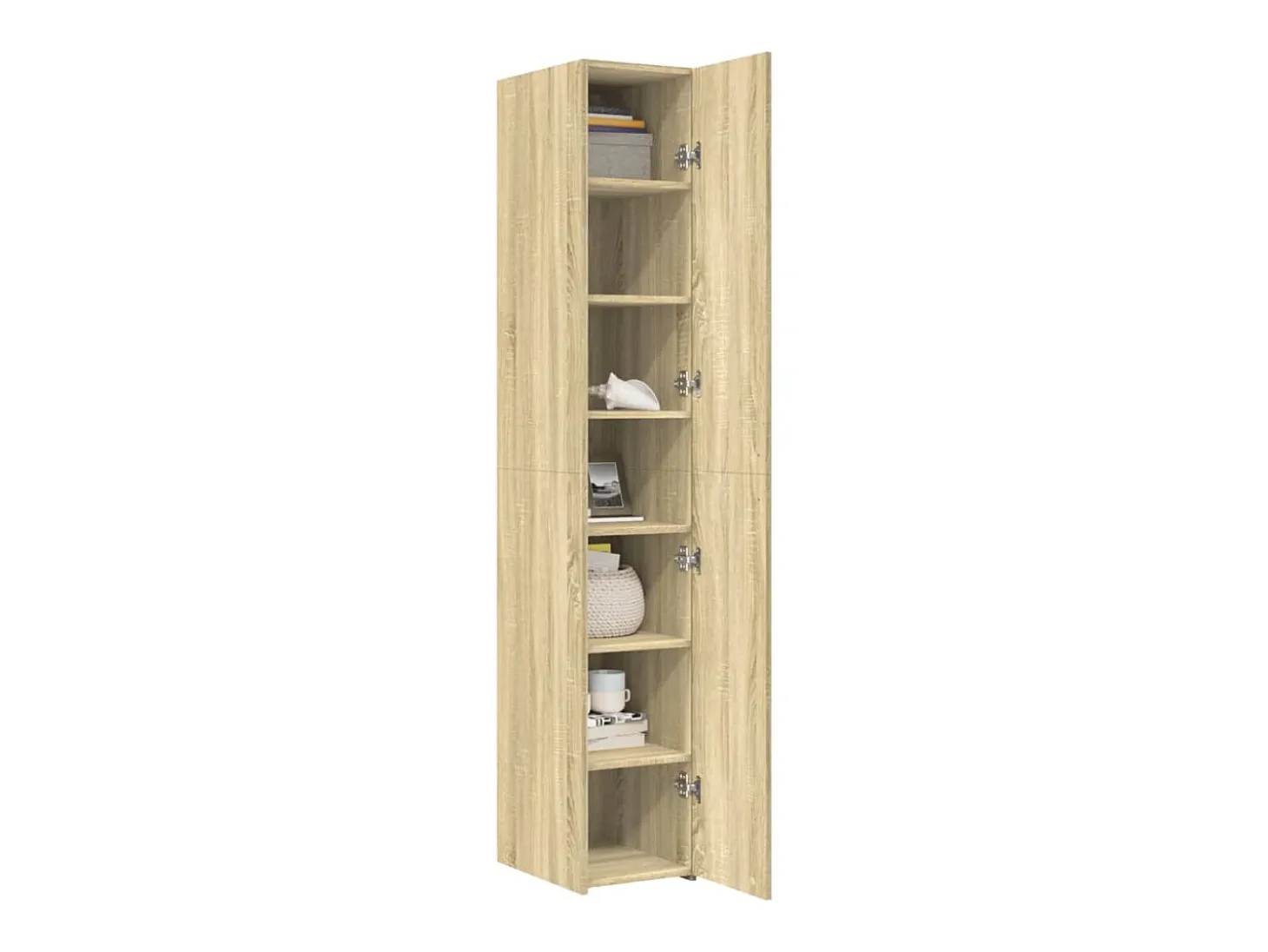 Aparador de madera de ingeniería roble Sonoma 30x42,5x185 cm