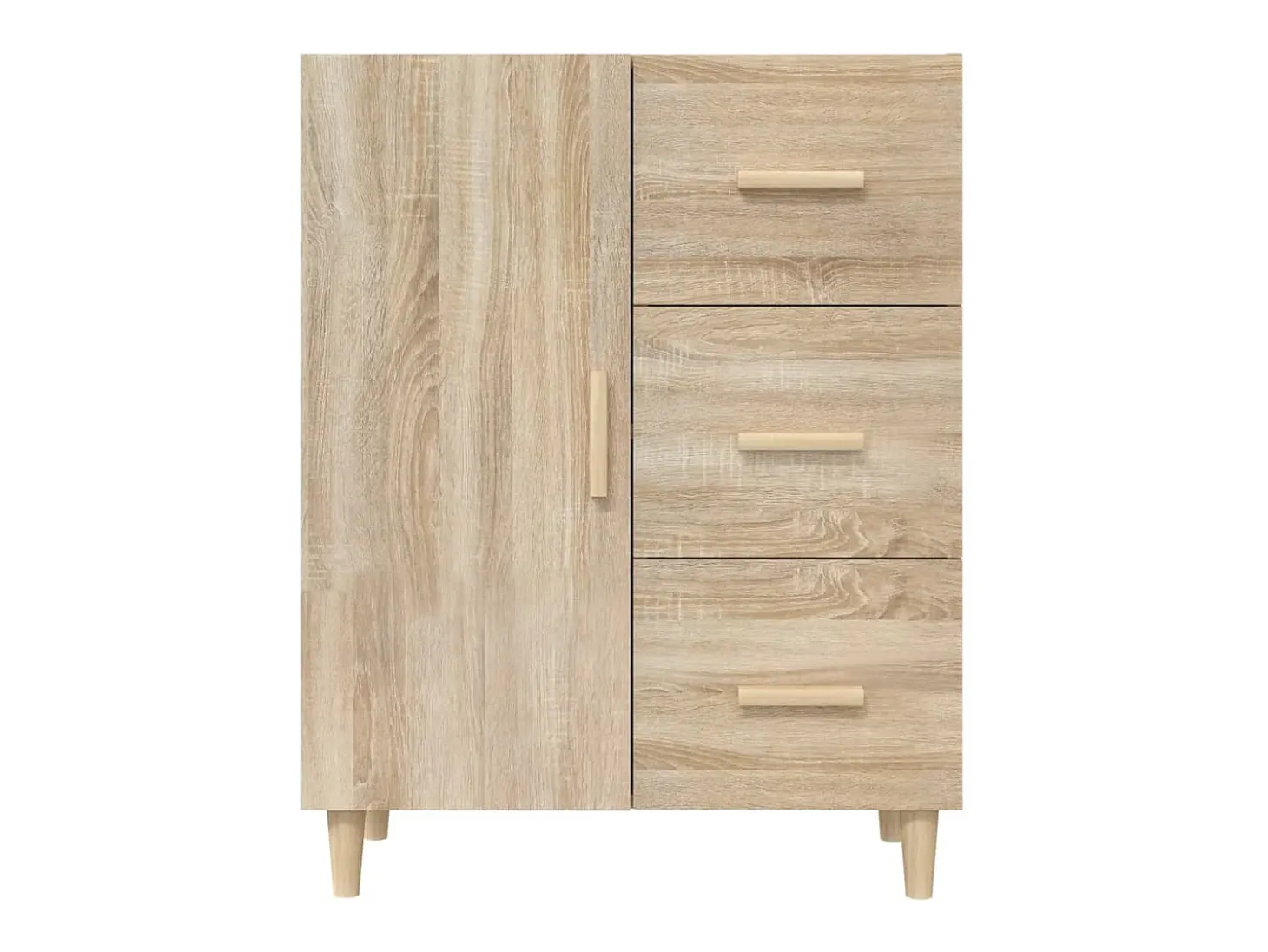 Aparador de madera de ingeniería roble Sonoma 69,5x34x90 cm