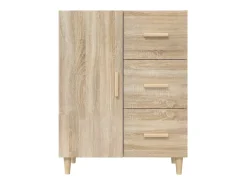 Aparador de madera de ingeniería roble Sonoma 69,5x34x90 cm