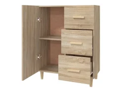Aparador de madera de ingeniería roble Sonoma 69,5x34x90 cm