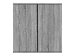 Aparador de madera de ingeniería gris Sonoma 79x38x80 cm ES211671