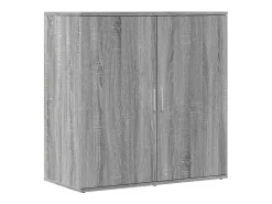 Aparador de madera de ingeniería gris Sonoma 79x38x80 cm ES211671