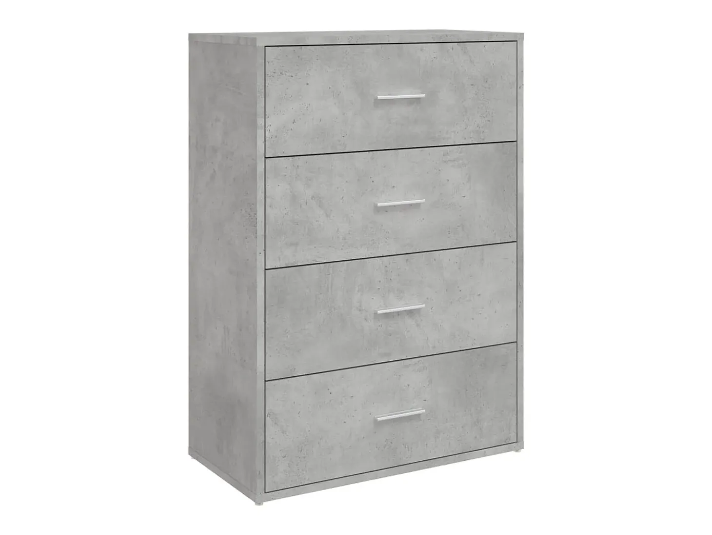 Aparador de madera de ingeniería gris hormigón 60x31x84 cm