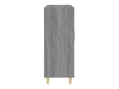 Aparador de madera de ingeniería gris Sonoma 69,5x34x90 cm