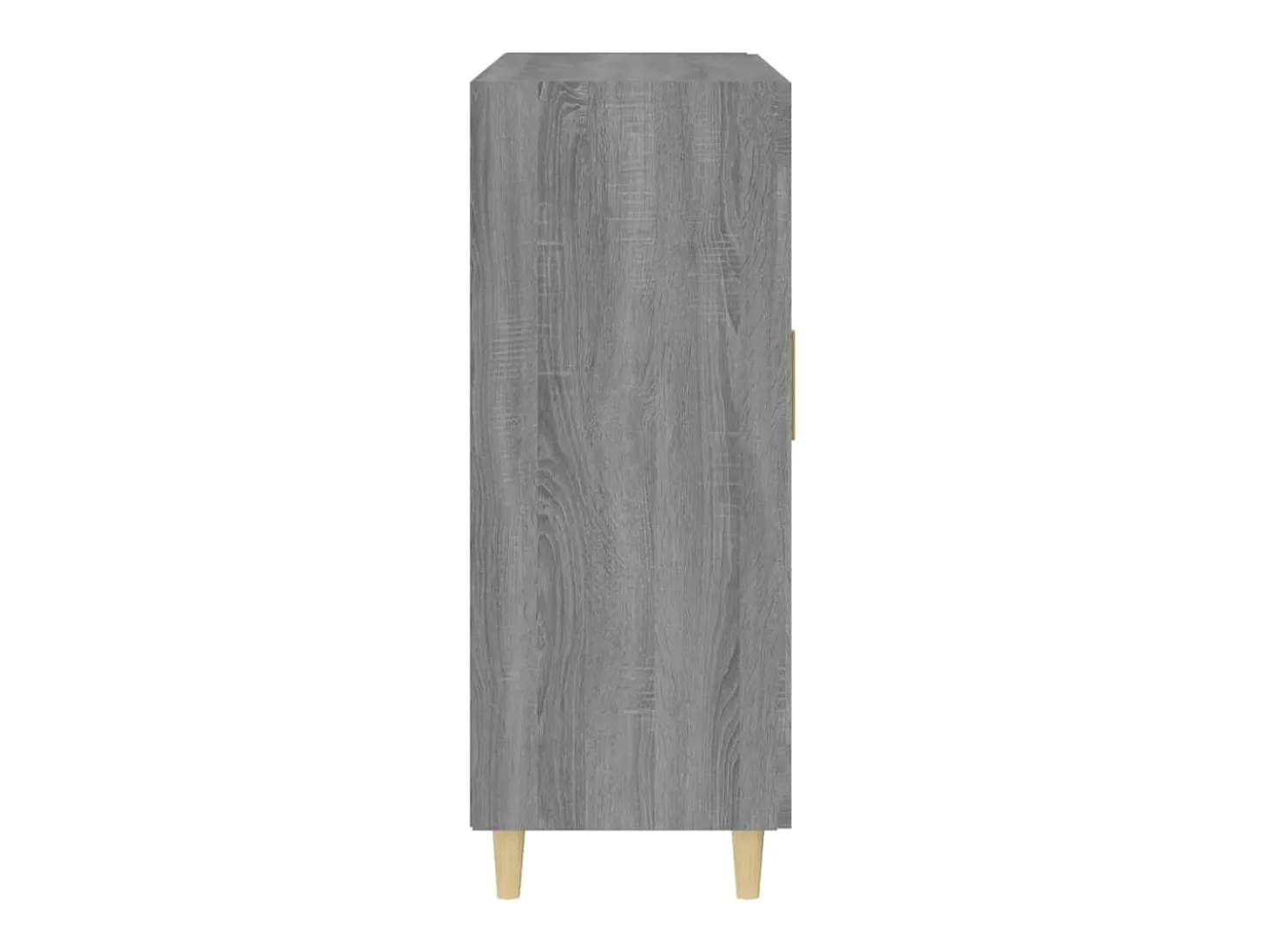 Aparador de madera de ingeniería gris Sonoma 69,5x34x90 cm