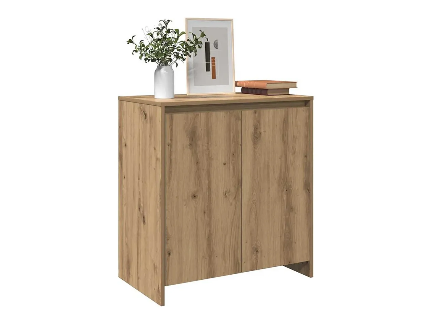 Aparador de madera de ingeniería roble artisan 70x41x75 cm