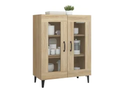 Aparador de madera de ingeniería roble Sonoma 69,5x34x90 cm