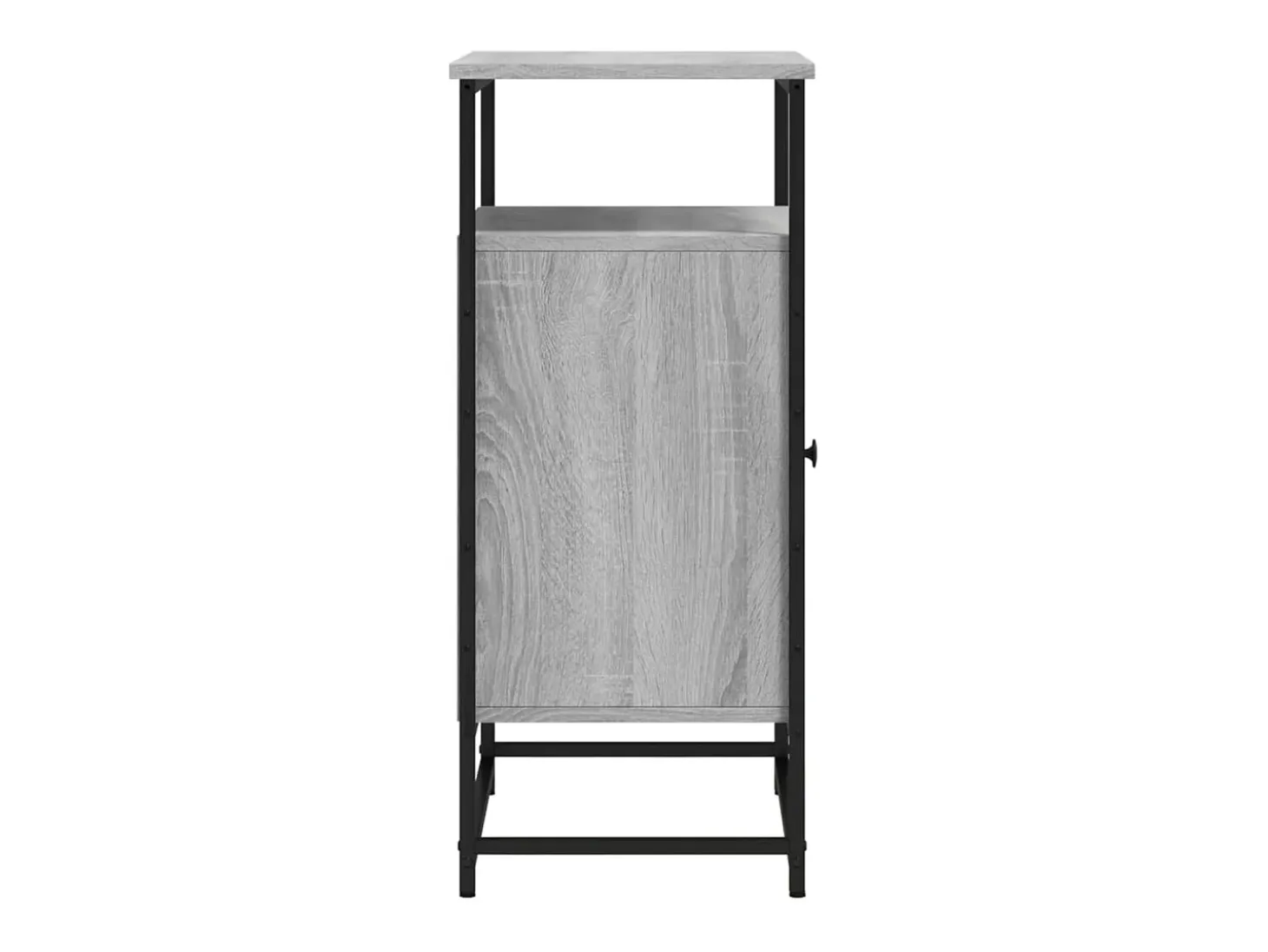 Aparador de madera de ingeniería gris Sonoma 90x34x80 cm