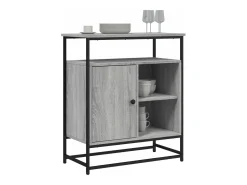 Aparador de madera de ingeniería gris Sonoma 90x34x80 cm