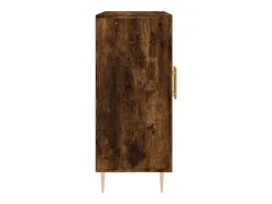 Aparador de madera de ingeniería roble ahumado 90x34x80 cm