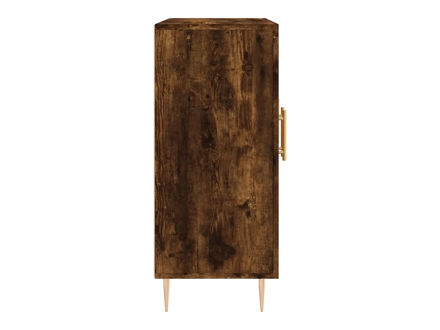 Aparador de madera de ingeniería roble ahumado 90x34x80 cm