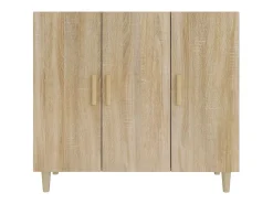 Aparador de madera de ingeniería roble Sonoma 90x34x80 cm
