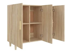 Aparador de madera de ingeniería roble Sonoma 90x34x80 cm
