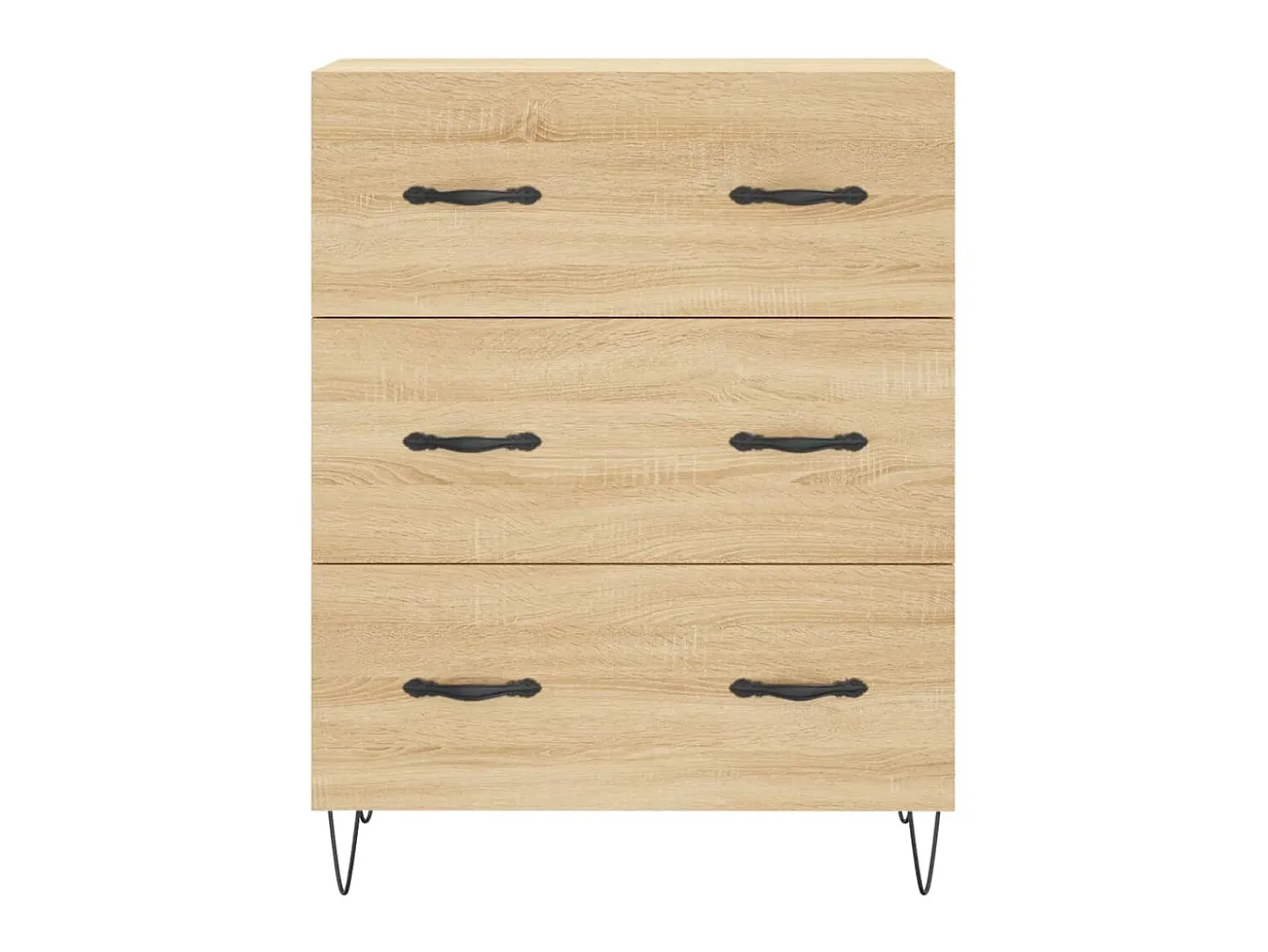 Aparador de madera de ingeniería roble Sonoma 69,5x34x90 cm ES12362