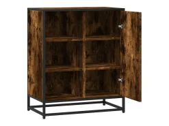 Aparador de madera de ingeniería roble ahumado 62x35x76 cm