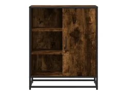 Aparador de madera de ingeniería roble ahumado 62x35x76 cm