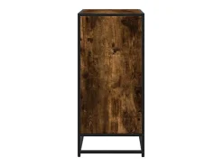 Aparador de madera de ingeniería roble ahumado 62x35x76 cm