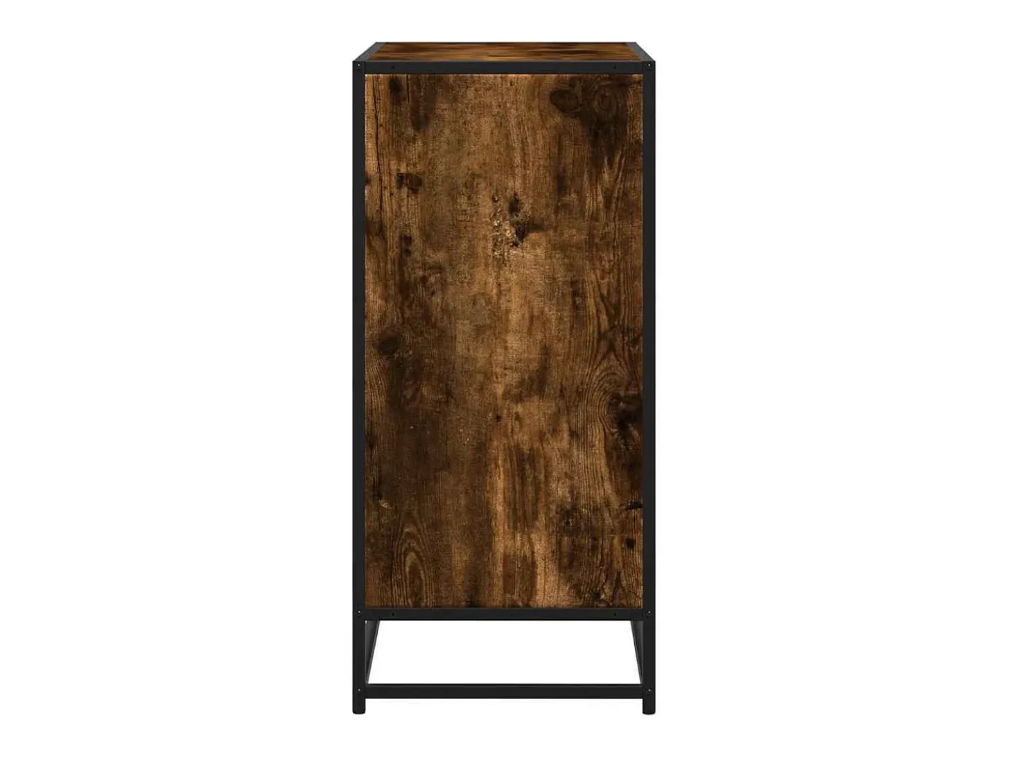 Aparador de madera de ingeniería roble ahumado 62x35x76 cm