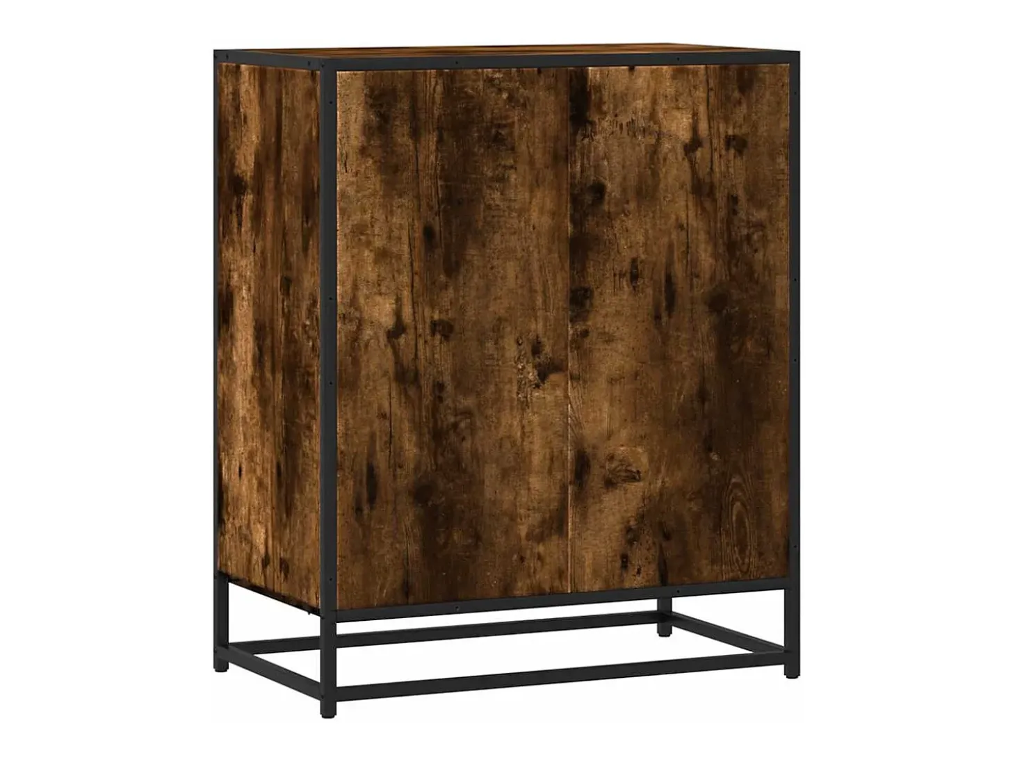 Aparador de madera de ingeniería roble ahumado 62x35x76 cm