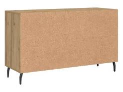 Aparador de madera de ingeniería roble artisian 100x36x60 cm