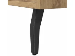 Aparador de madera de ingeniería roble artisian 100x36x60 cm