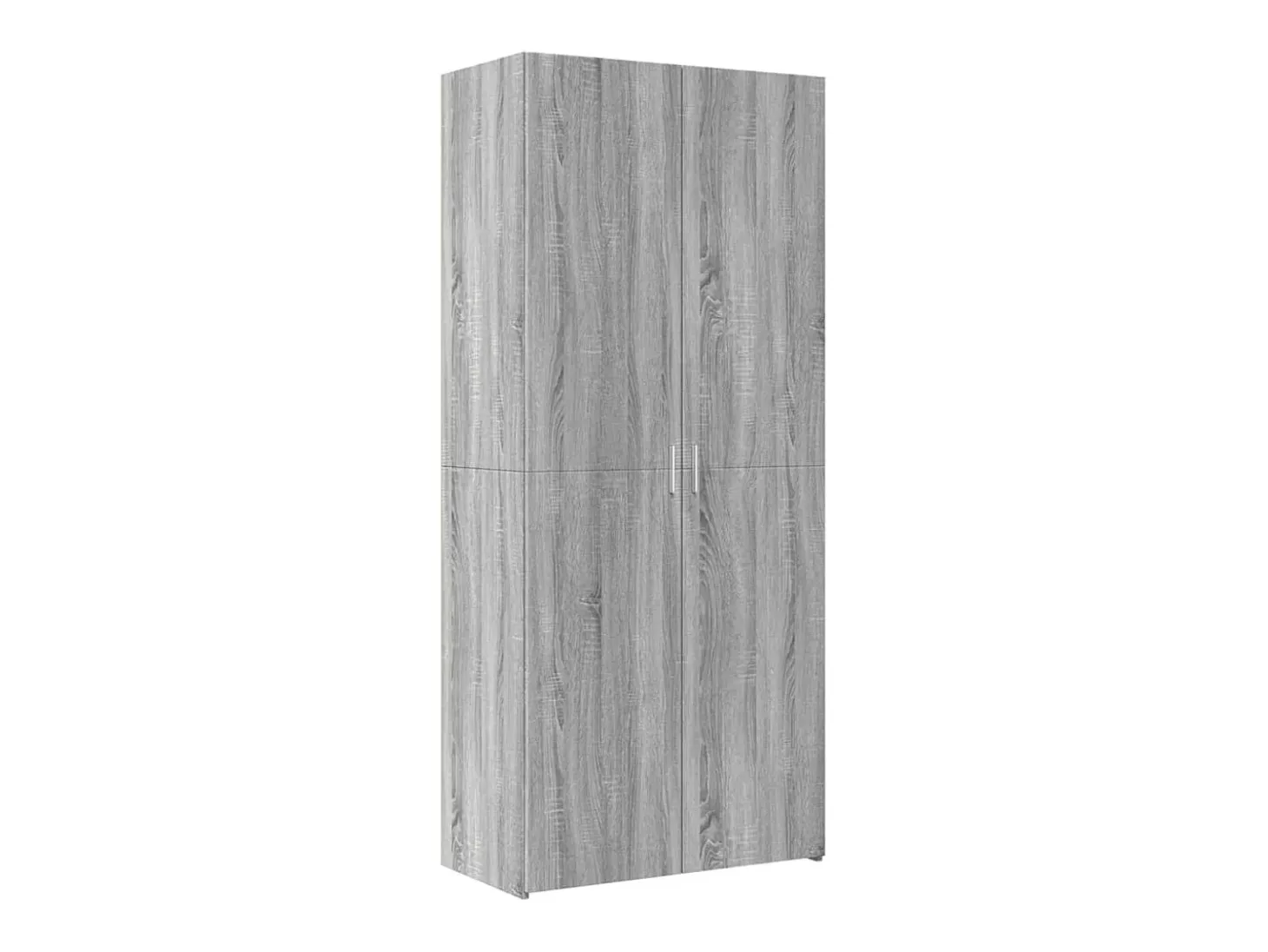 Aparador de madera de ingeniería gris Sonoma 80x42,5x185 cm