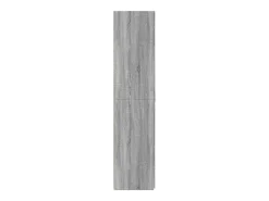 Aparador de madera de ingeniería gris Sonoma 80x42,5x185 cm