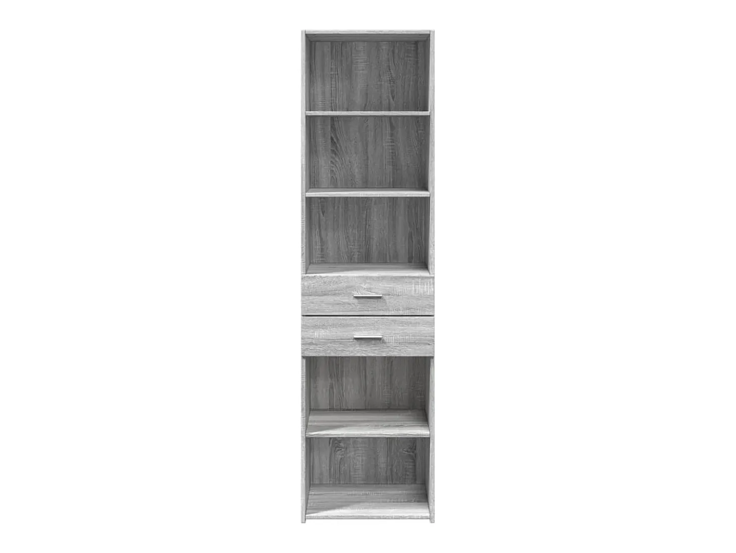 Aparador de madera de ingeniería gris Sonoma 50x42,5x185 cm