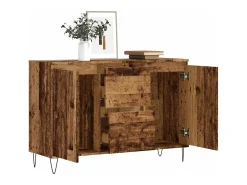Aparador de madera de ingeniería envejecida 101,5x35x70 cm