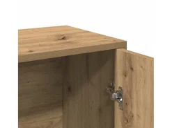 Aparador de madera de ingeniería roble artisan 60x30x75 cm