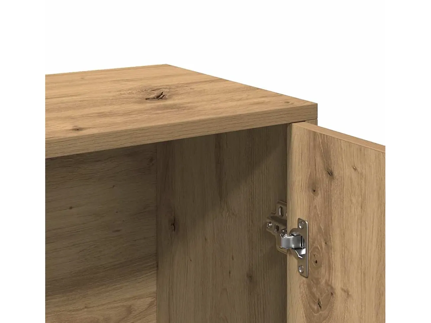 Aparador de madera de ingeniería roble artisan 60x30x75 cm