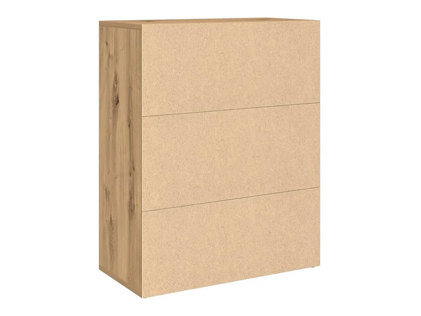 Aparador de madera de ingeniería roble artisan 60x30x75 cm