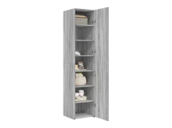 Aparador de madera de ingeniería gris Sonoma 40x42,5x185 cm