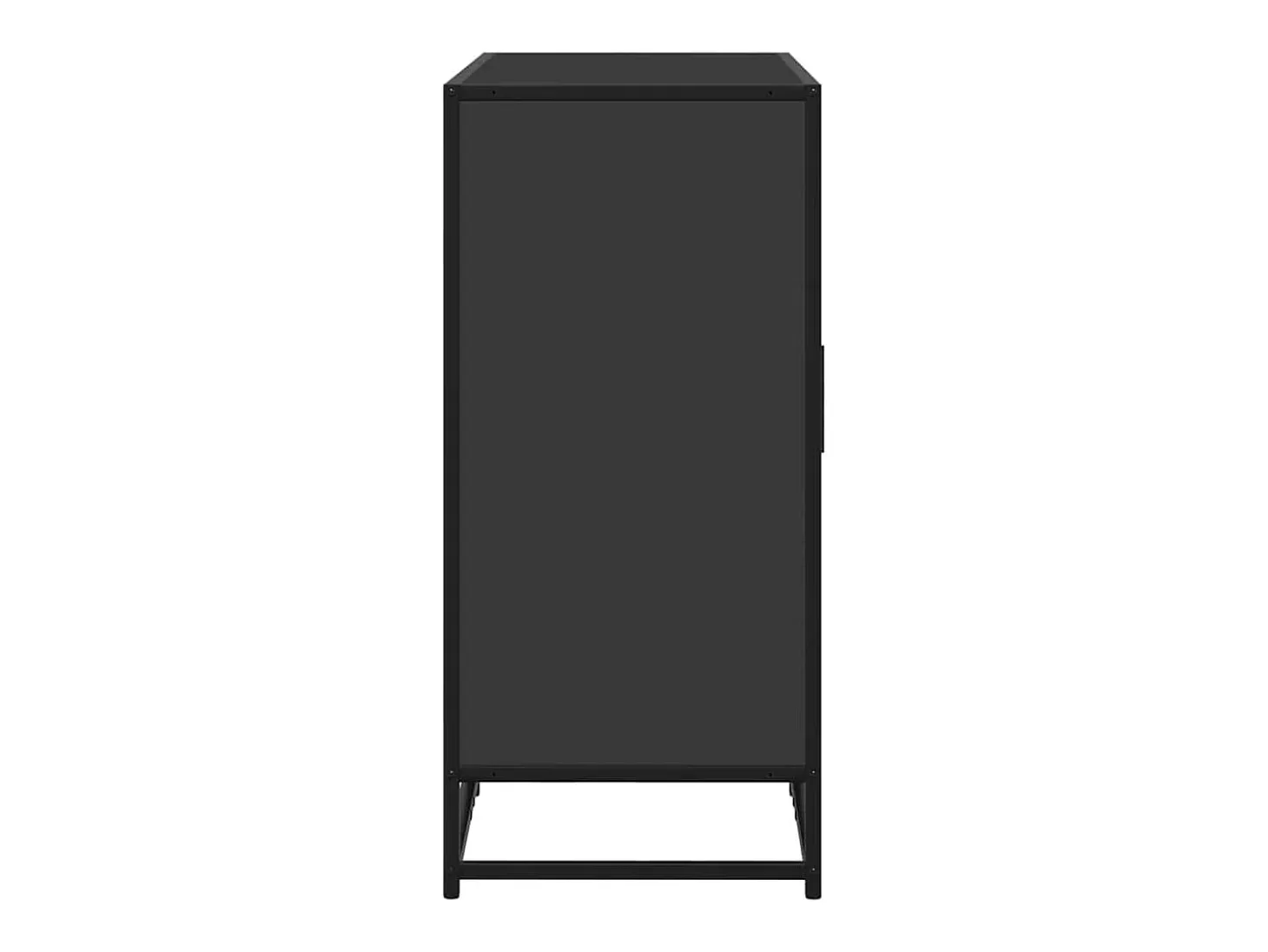 Aparador de madera de ingeniería negro 92x35x76 cm