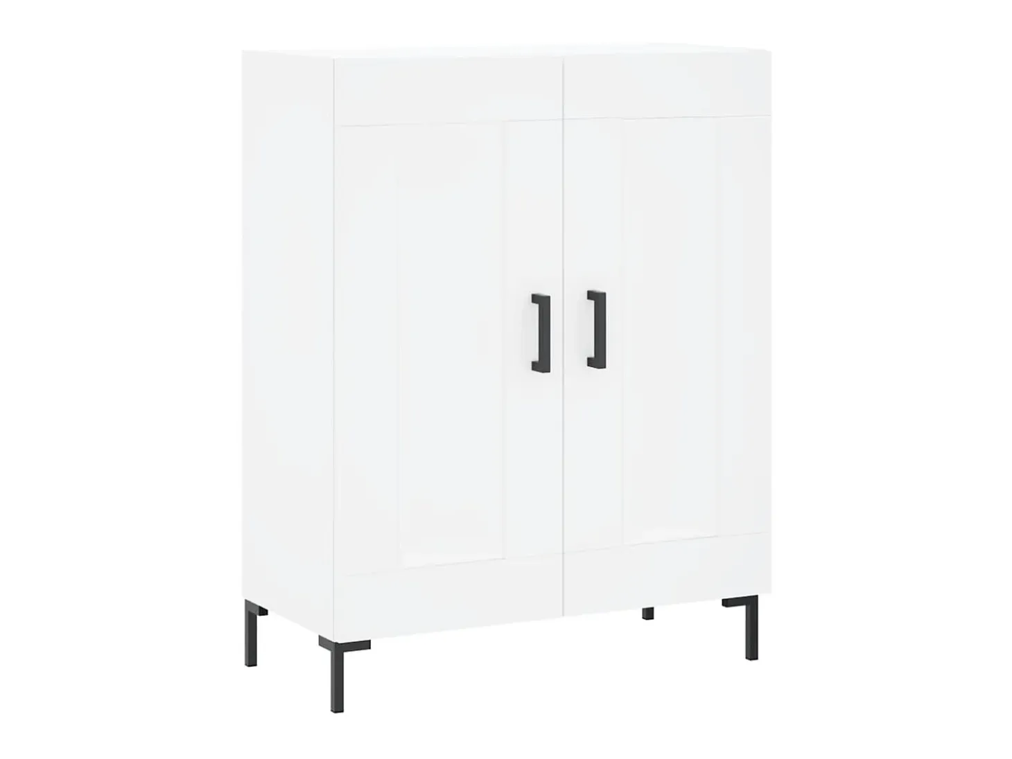 Aparador de madera de ingeniería blanco 69,5x34x90 cm ES51623
