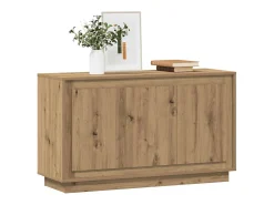Aparador de madera de ingeniería roble artisan 102x35x55 cm