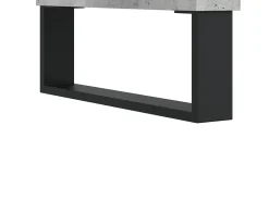 Aparador de madera de ingeniería gris hormigón 34,5x32,5x90 cm
