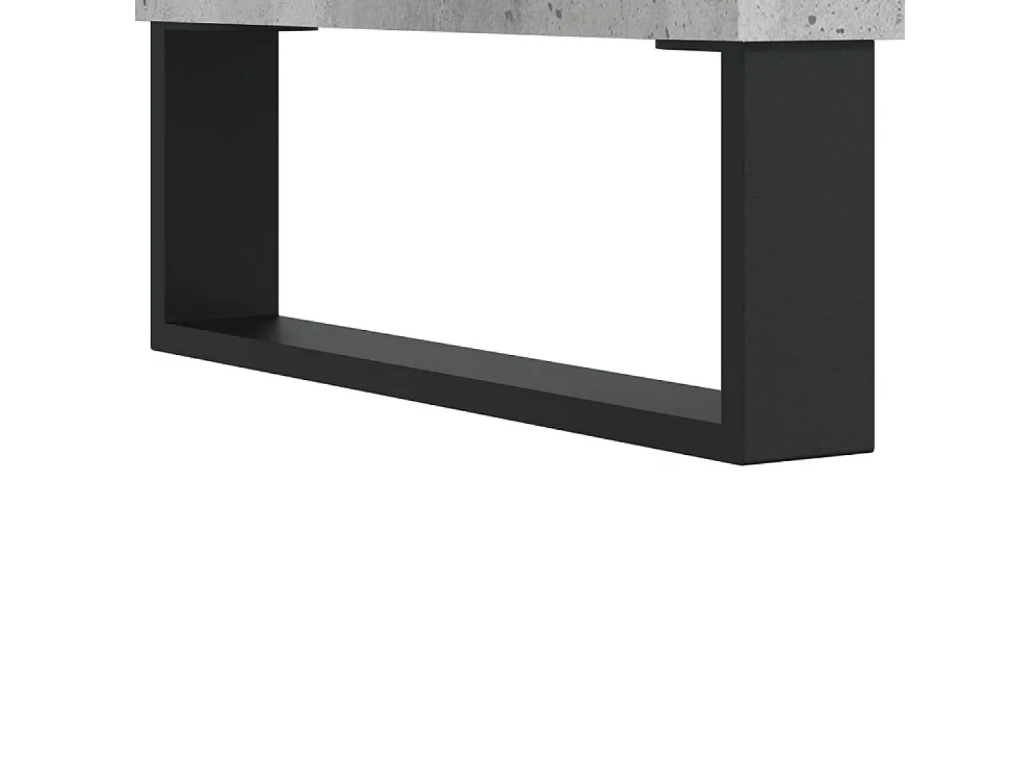 Aparador de madera de ingeniería gris hormigón 34,5x32,5x90 cm