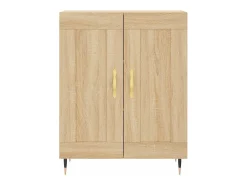 Aparador de madera de ingeniería roble Sonoma 69,5x34x90 cm