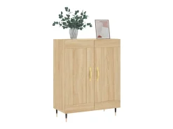 Aparador de madera de ingeniería roble Sonoma 69,5x34x90 cm