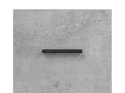 Aparador de madera de ingeniería gris hormigón 100x36x60 cm