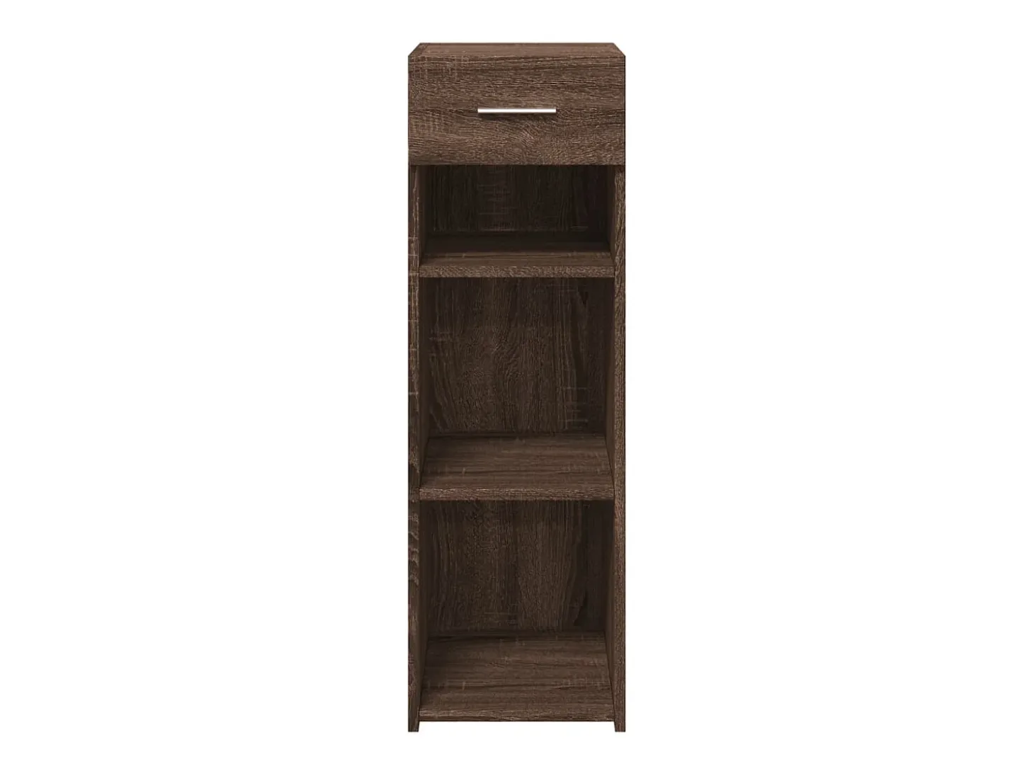 Aparador de madera de ingeniería marrón roble 30x42,5x93 cm