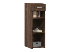 Aparador de madera de ingeniería marrón roble 30x42,5x93 cm
