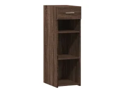 Aparador de madera de ingeniería marrón roble 30x42,5x93 cm