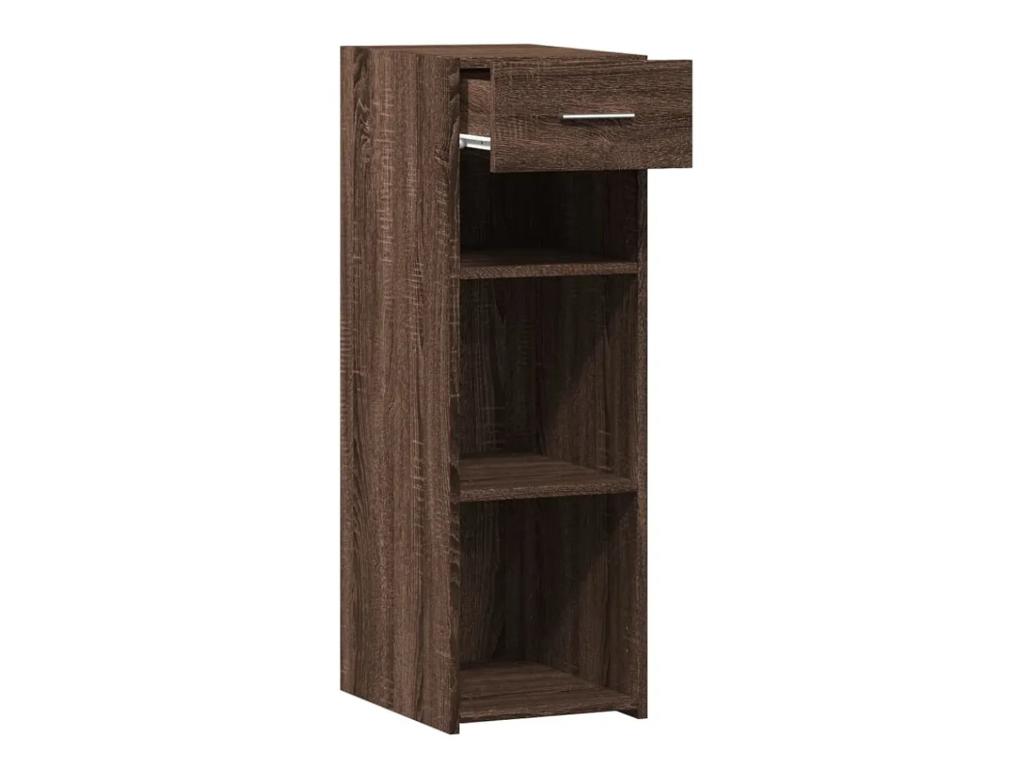 Aparador de madera de ingeniería marrón roble 30x42,5x93 cm