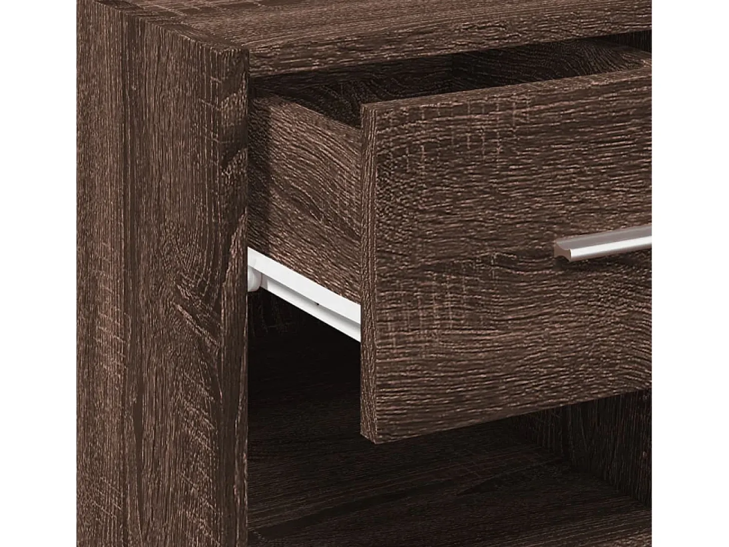 Aparador de madera de ingeniería marrón roble 30x42,5x93 cm