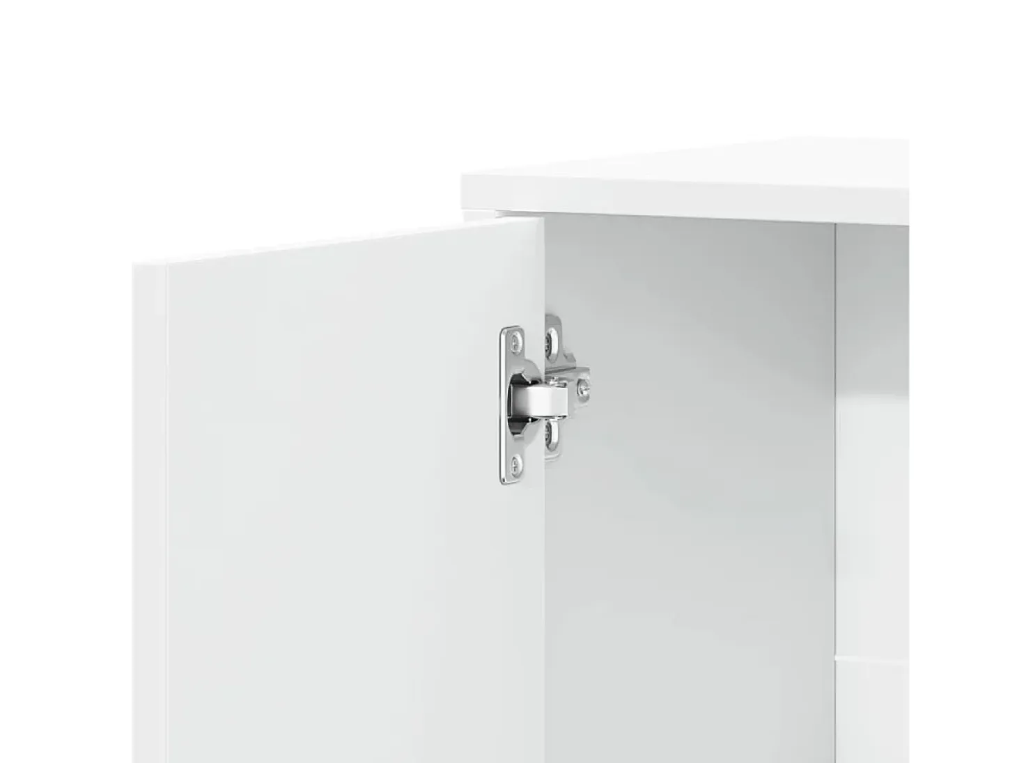 Aparador de madera de ingeniería 2 uds blanco 60x31x70 cm